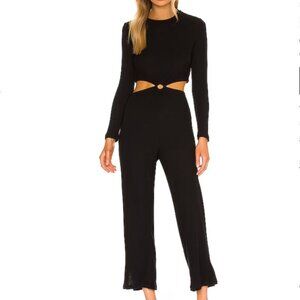 LNA Banx Cutout Jumpsuit in black size small